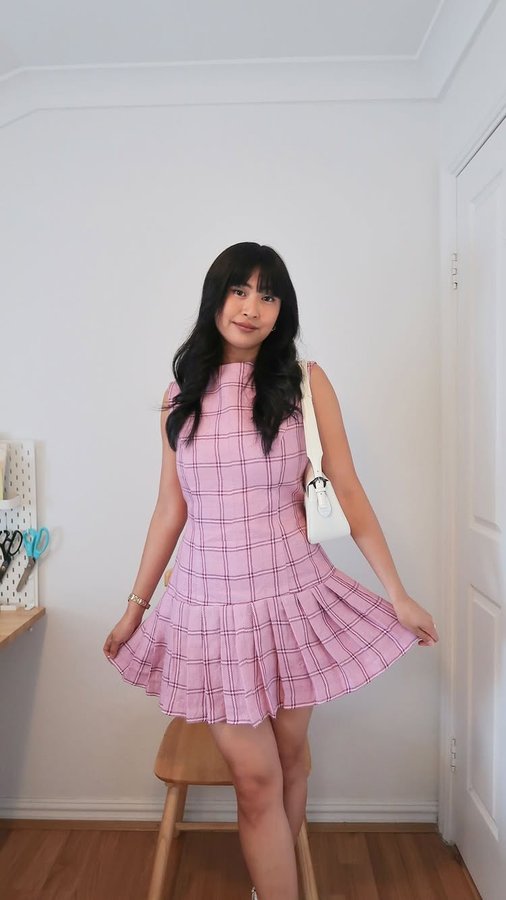 Instagram post by @goodthreadsstudio for The Fabric Store. Caption reads: Frocktails fit 💞💖💕 // thank you to everyone who....