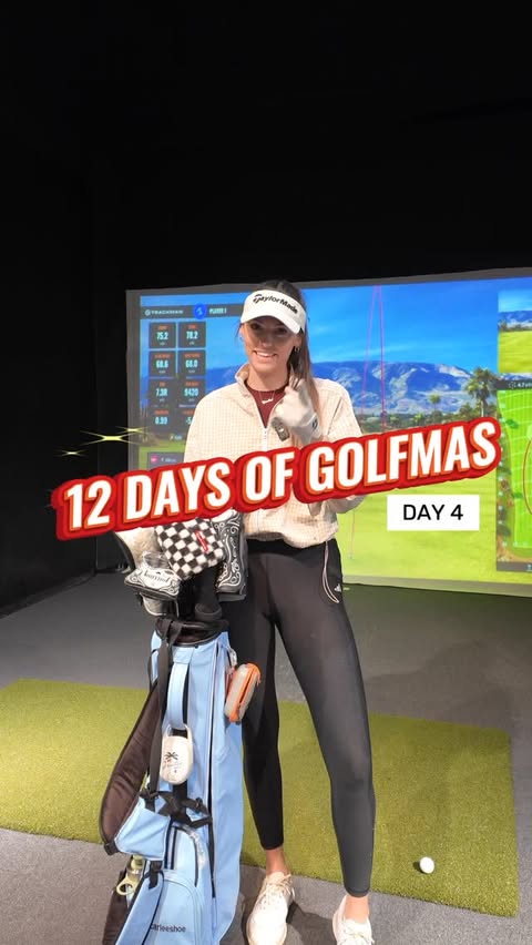 Instagram post by @carleeshoe for TaylorMade Golf. Caption reads: DAY 4!! the swing just kept getting worse😂😂 I....
