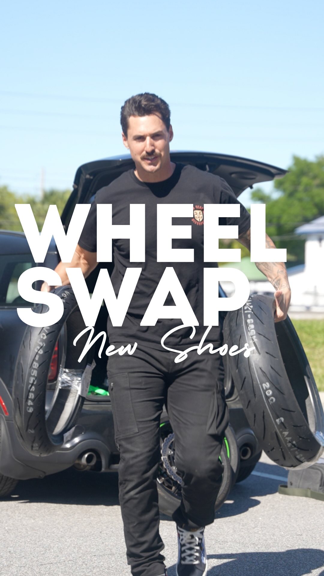 Instagram post by @whynot_zack for Geico. Caption reads: From tires, to gas, to my riding buddies, to my....