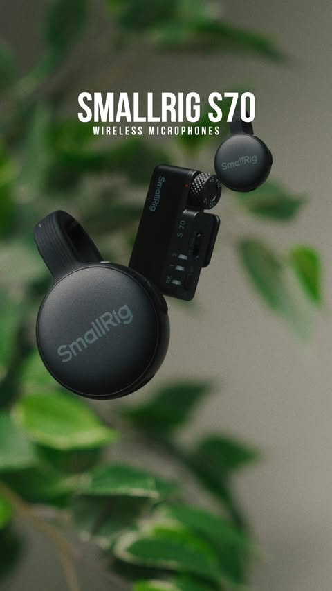 Instagram post by @ycimaging for SmallRig. Caption reads: I’ve been testing the @SmallRig.Global S70 mics.....