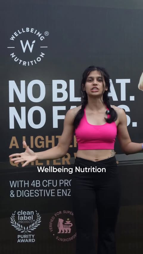 Instagram post by @ritikaaaaaaaaaa11 for Wellbeing Nutrition. Caption reads: Guys I attended the Peakst8 festival and it felt....