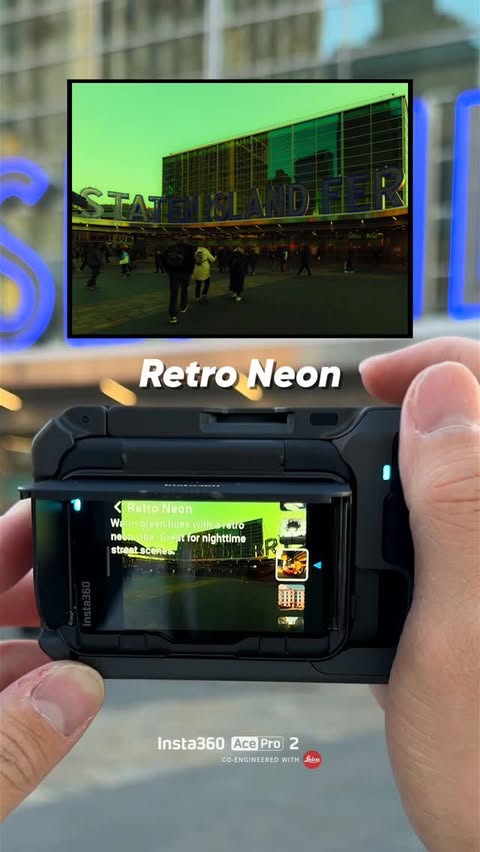 Instagram post by @kylersteele for Insta360. Caption reads: Color Profiles on the Ace Pro 2

The Ace Pro 2 has....