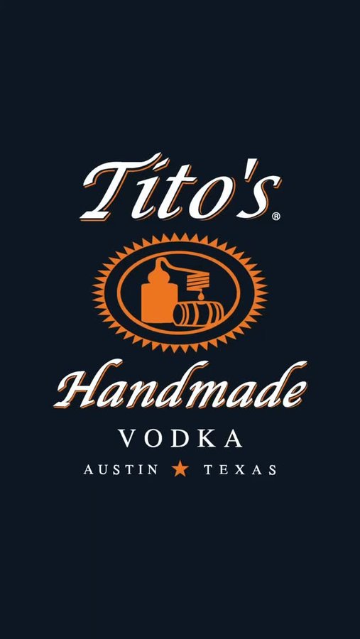 Instagram post by @whoisaaronpage for Tito’s Handmade Vodka. Caption reads: Right before we hit the stage:
everything Sounds....