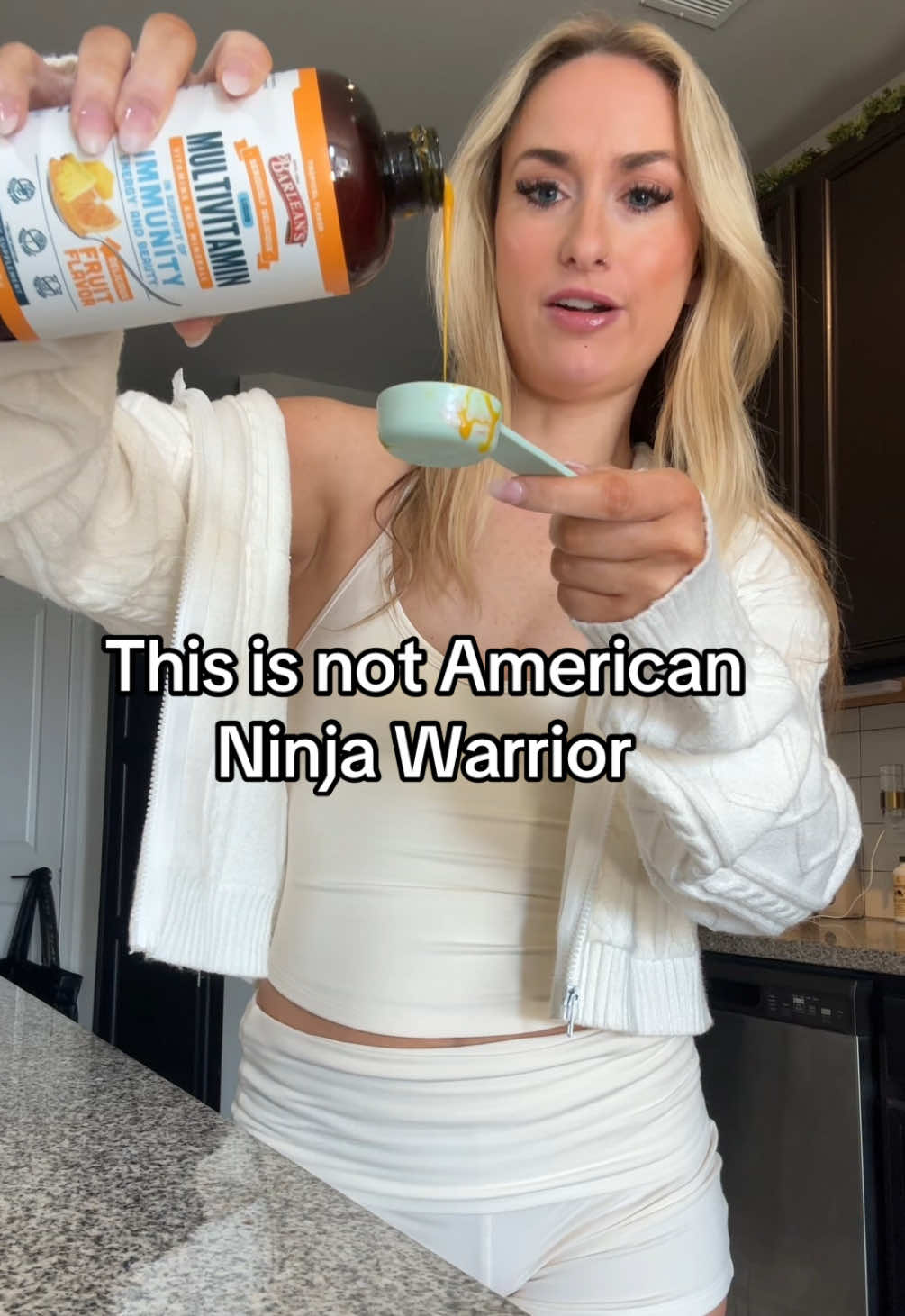 TikTok post by @literallylys for Barlean's. Caption reads: [...] #healthyliving #supplements @Barlean's....