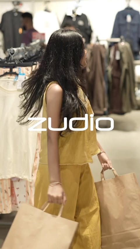 Instagram post by @srruuthii for Zudio. Caption reads: Zudio X Onam @tp__.gallery #ad #zudioonam [...].