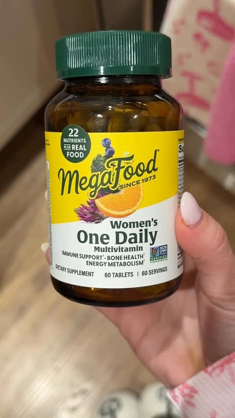 Instagram post by @dietitiancass for MegaFood. Caption reads: #ad I’ve partnered with @megafood to show you a....