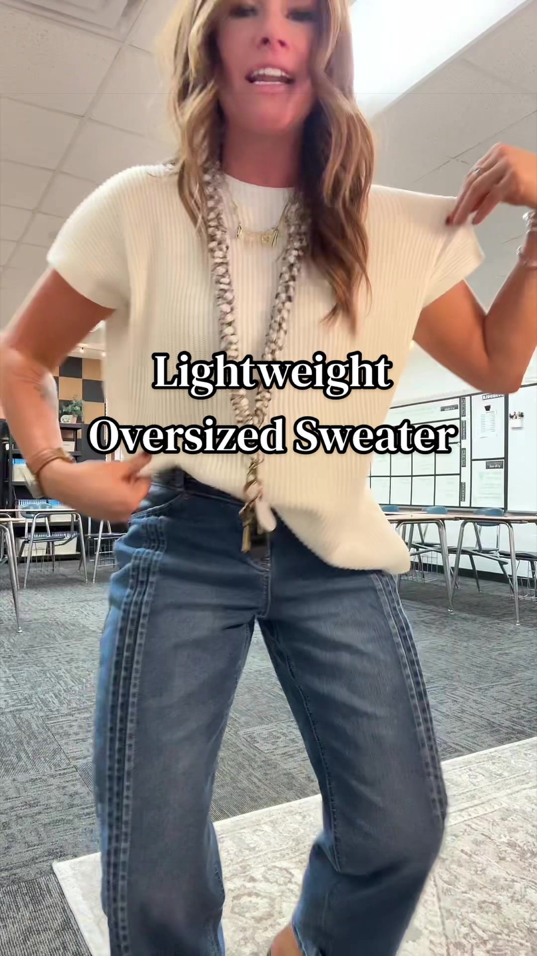 TikTok post by @class.and.home for Shewin Official US. Caption reads: My teacher go to top! If I’m not sure what to....