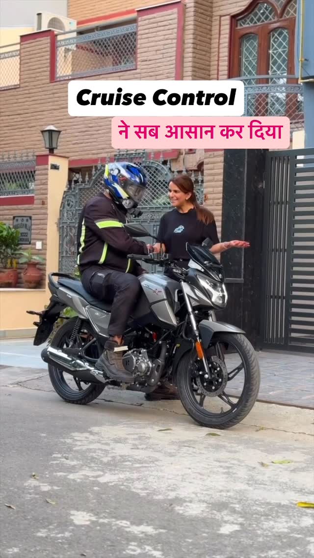 Instagram post by @poweronwheel for Hero MotoCorp. Caption reads: ✨ Cruise like a pro, ride like a hero!....