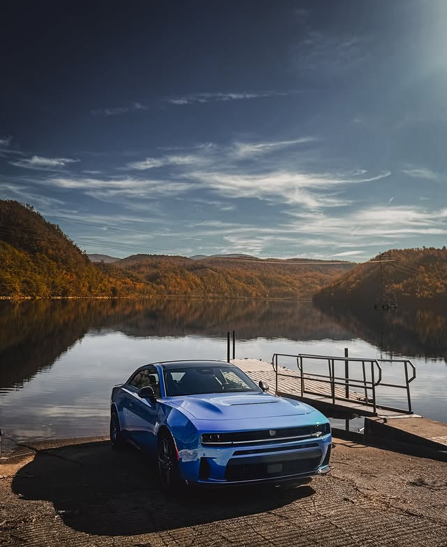 Instagram post by @392.harley for Dodge. Caption reads: [...] views, seriously unforgettable moments.....