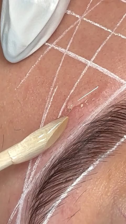 Instagram post by @browsby_lupe for Cosmo Prof Beauty. Caption reads: [...] 🫧 Would you try clear wax ? 😏....