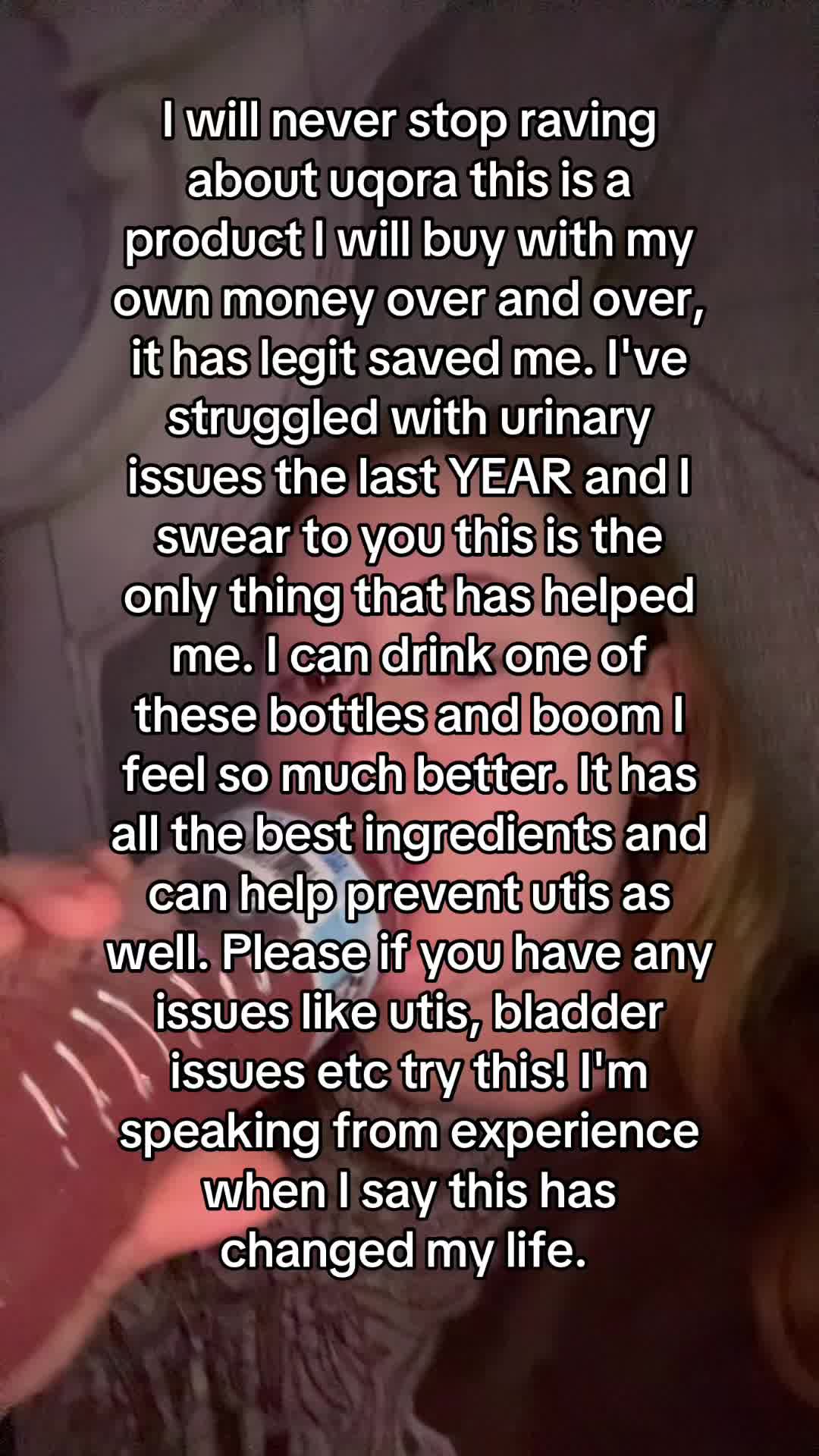 TikTok post by @kaydinbrown_ for Uqora. Caption reads: I'm so thankful to this brand. ❤️@Uqora Official....