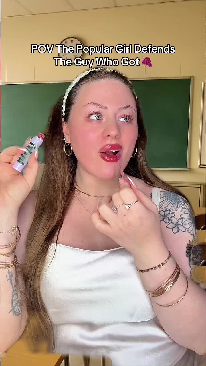 TikTok post by @kaelynjschneider for Nuorganic. Caption reads: [...] @Kulfi Beauty @RAW Essence @medicube global....