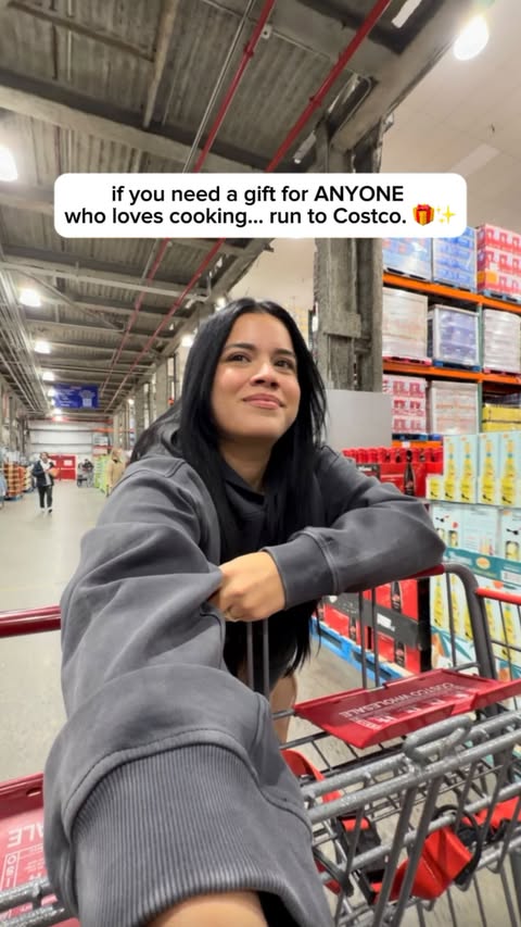 Instagram post by @aniessanavarro for Kinder's. Caption reads: I found a great gift idea at Costco and had to....