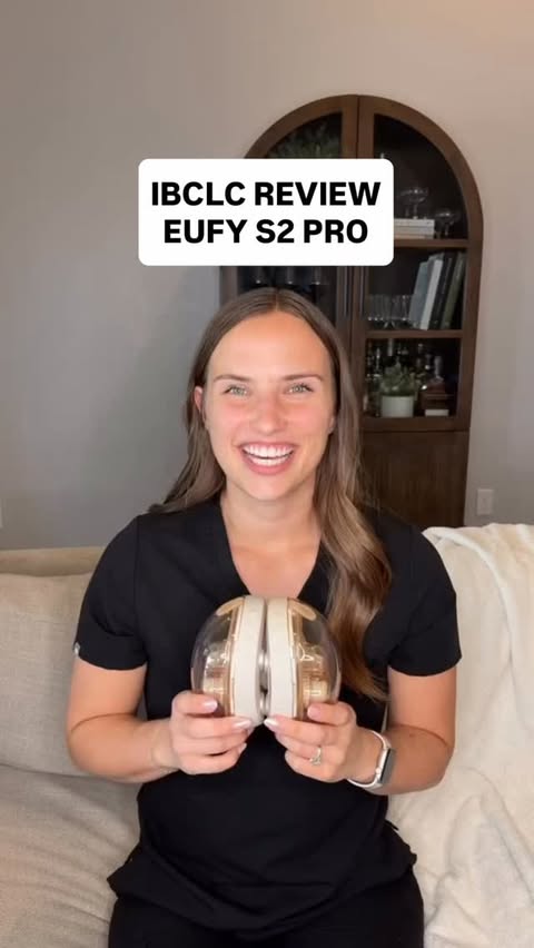 Instagram post by @kayleerabaja for eufy Baby. Caption reads: The eufy S2 Pro Wearable Breast Pump is super....