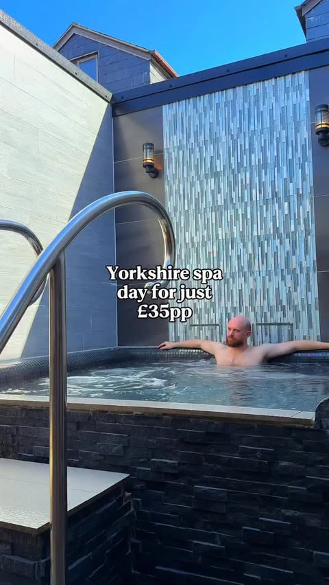 Instagram post by @the.yorkshireman for Wowcher. Caption reads: [...] spa day in Yorkshire 🥰 We booked via....