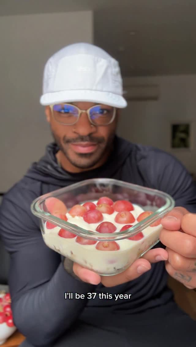 Instagram post by @whatsgoodberto for Grapes from California. Caption reads: When you start thinking about longevity more, you....