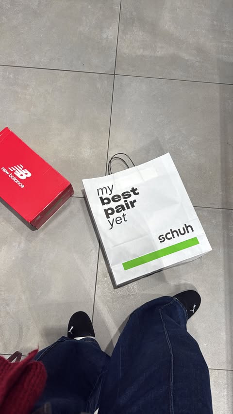 Instagram post by @amxnahali for Schuh. Caption reads: Come with me to @schuh Bluewater to search for the....