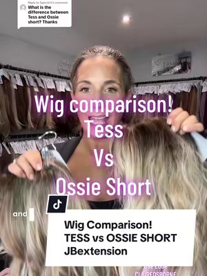 TikTok post by @claireossie for JBSelect4U. Caption reads: Replying to @Special K Ossie vs Tess....