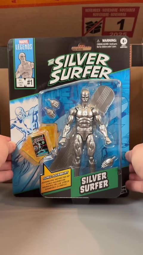 Instagram post by @inpursuitoftoys for Entertainment Earth. Caption reads: A quick unboxing of the new Marvel Legends Comic....