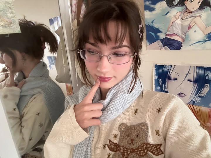 Instagram post by @primatepaige for Firmoo. Caption reads: ⭐️ I’m actually wearing a fit today !! 
JOIN ME....