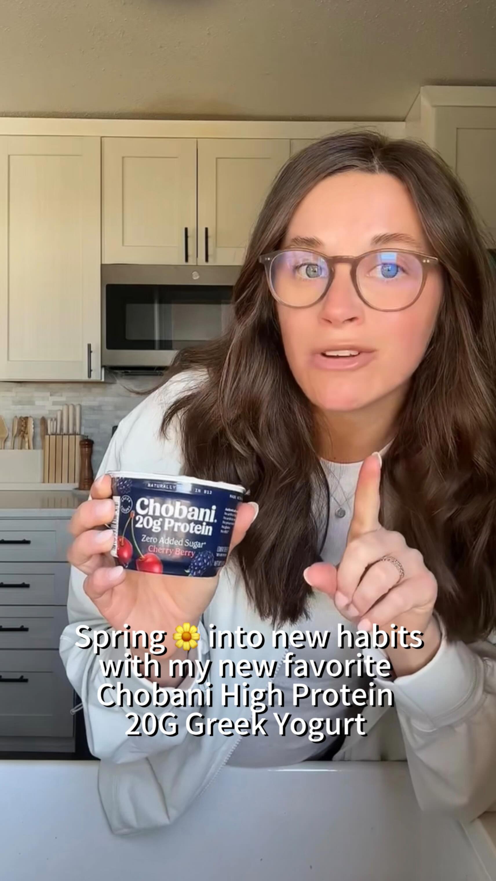 Instagram post by @simplyhealthyrd for Chobani. Caption reads: Spring is here and it’s the perfect time to....