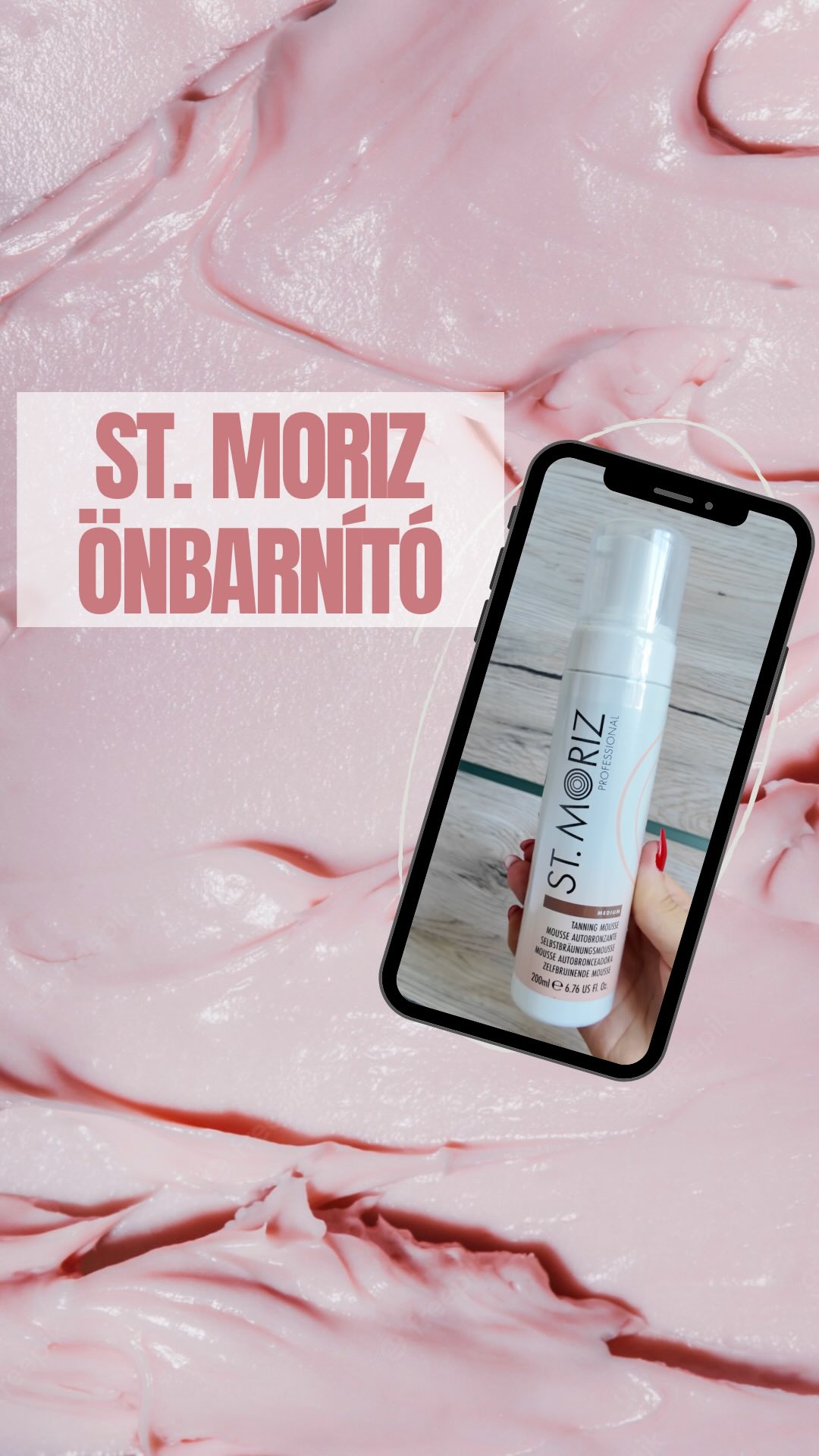 Instagram post by @skinsbyvivi for ROSSMANN. Caption reads: A barnulás egyetlen egészséges formája az....