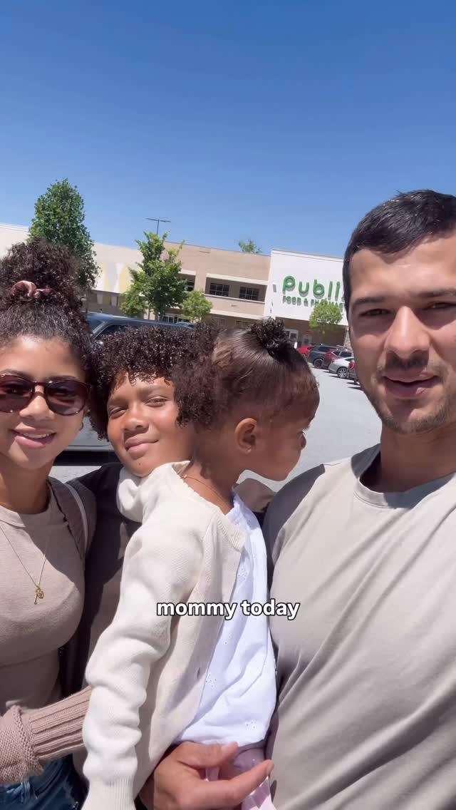 Instagram post by @thecurlycoopers for Publix Super Markets. Caption reads: #ad #PublixPartner Duana thought this pregnancy....
