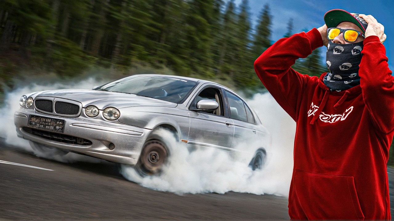 YouTube post by @MotoKoty for Mubi.pl. Caption reads: We welded the differential on a Jaguar 4x4 and it....