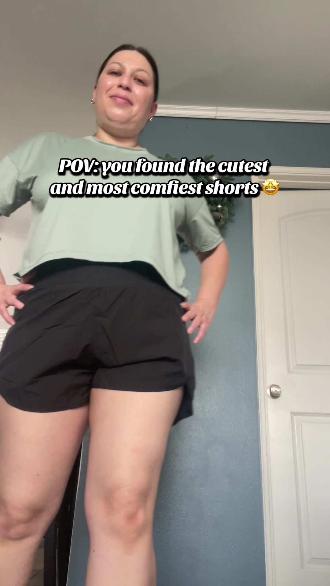 TikTok post by @lifewithlupitaaa for Jellywood. Caption reads: Love these shorts from @Jellywood_ they’re so....