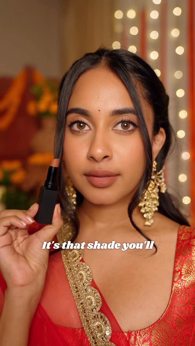 Instagram post by @shreemayireddyy for Revlon. Caption reads: Finally not gatekeeping my ride-or-die lipsticks....