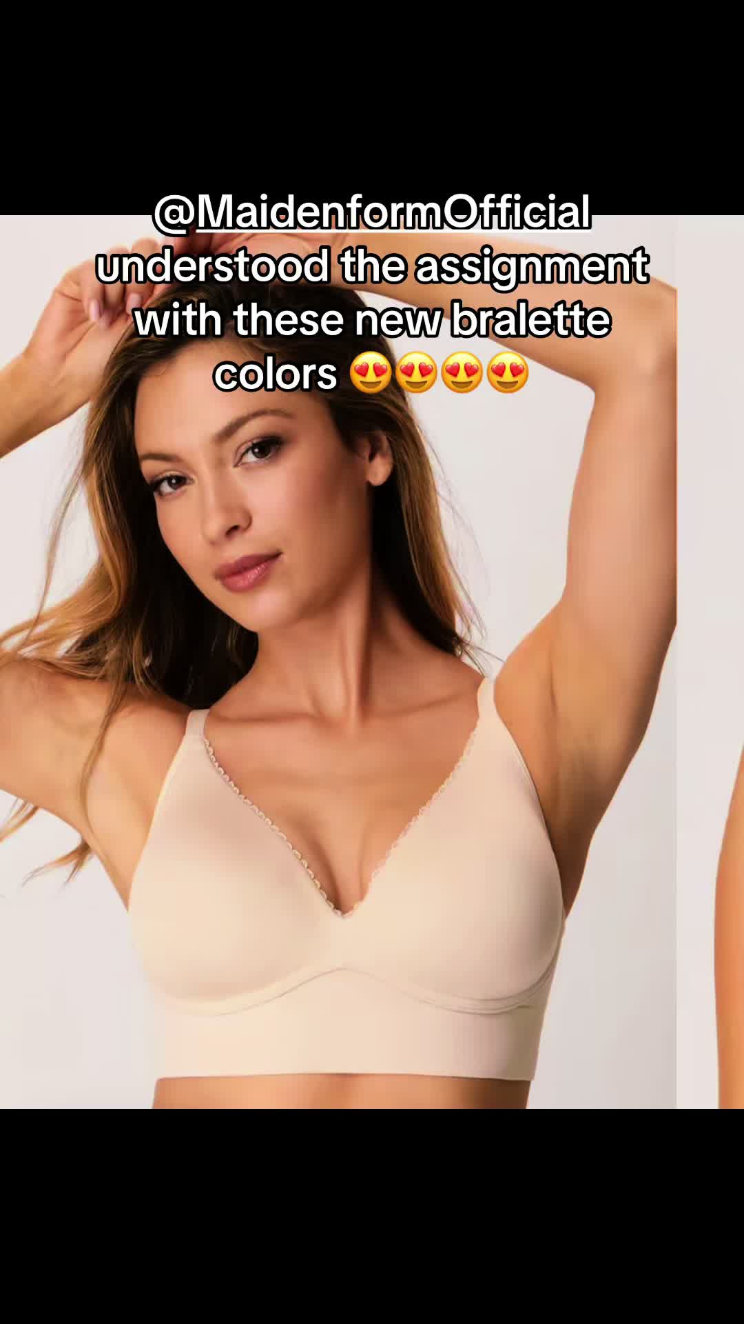 TikTok post by @group7memberpage for Maidenform. Caption reads: @MaidenformOfficial understood the assignment with....