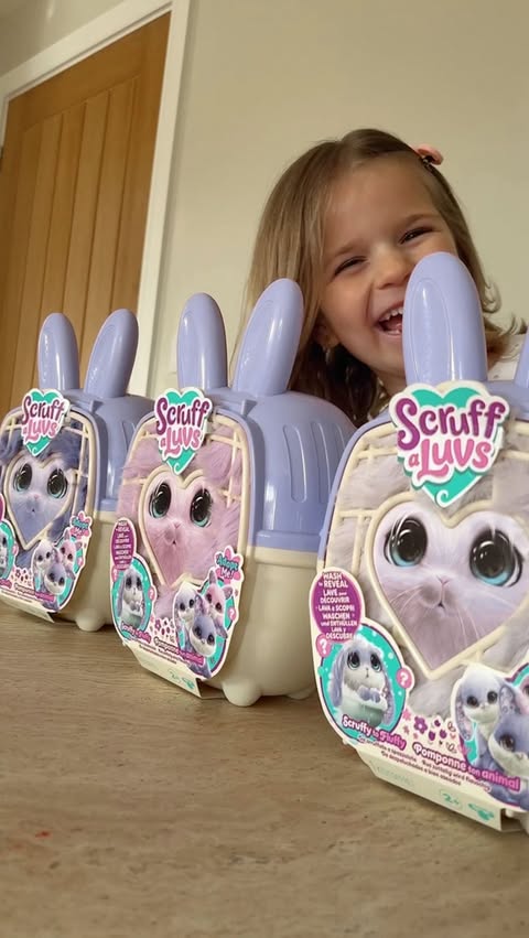 Instagram post by @livwooldridge_ for The Entertainer Toys. Caption reads: Fia loved rescuing her ScruffaLuv 🥹 these have....