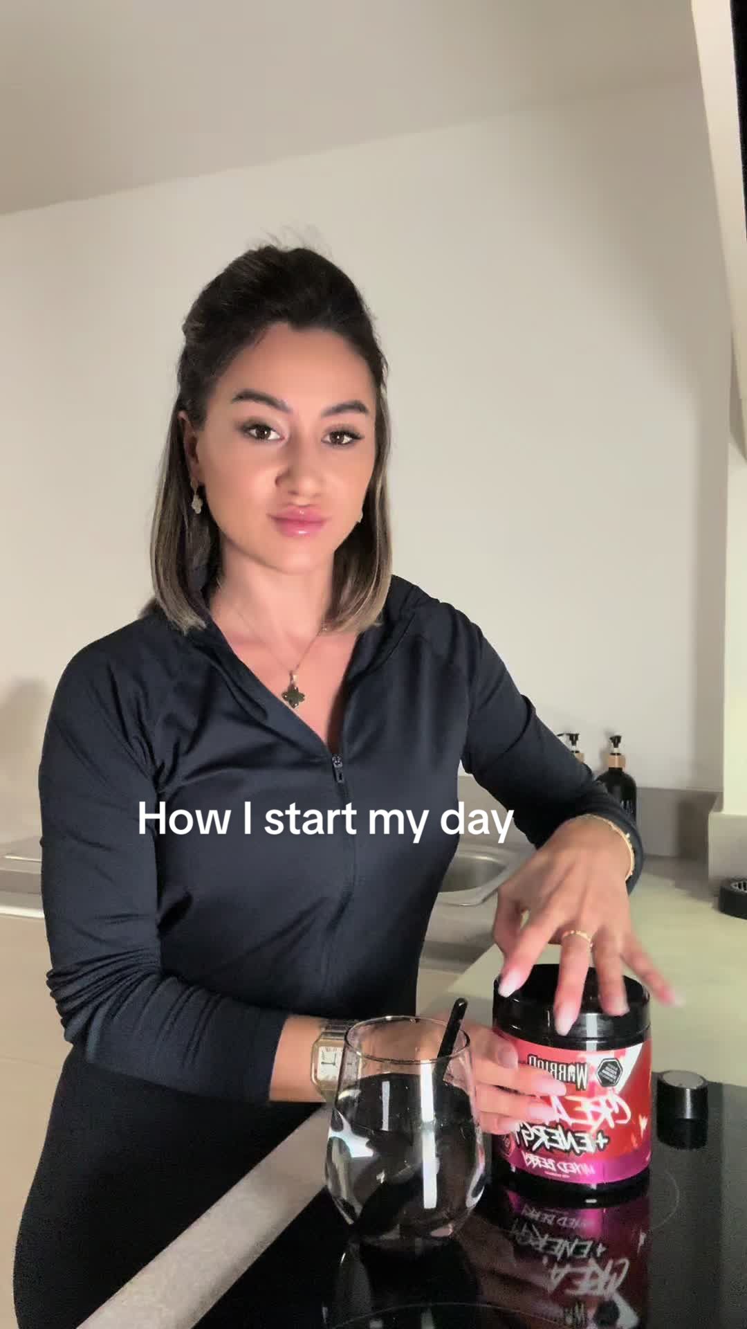 TikTok post by @eugeniafitt for WarriorSupps. Caption reads: Did you know that Creatine:  	1.	Increases....