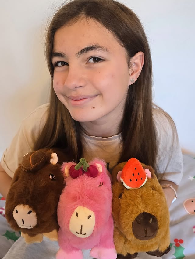 Instagram post by @gracesummerivyandmummy for Capy Era. Caption reads: [...] and Coffee Capybara plushies from @capyera....