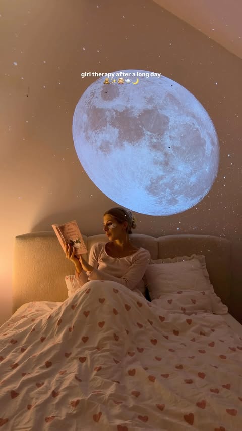 Instagram post by @msmadeleine_ for Pococo. Caption reads: girl therapy💆🏼‍♀️💗 /projector from....