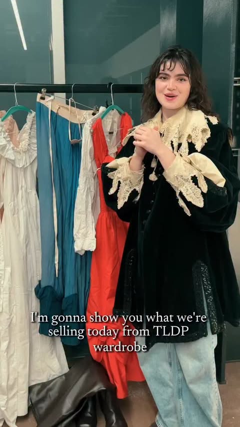 Instagram post by @thelastdinnerparty for Vinted. Caption reads: Shop our @Vinted Profile, TheLastDinnerParty25....