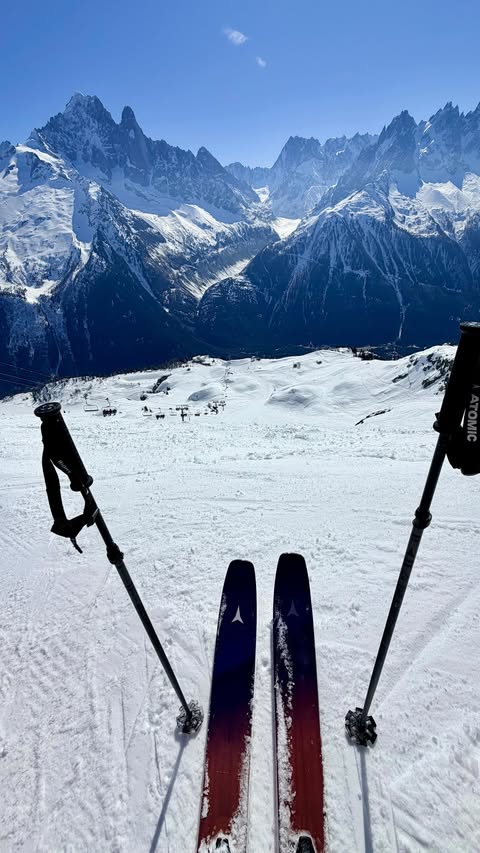 Instagram post by @amieski for Ikon Pass. Caption reads: [...] the places I went this season with my....