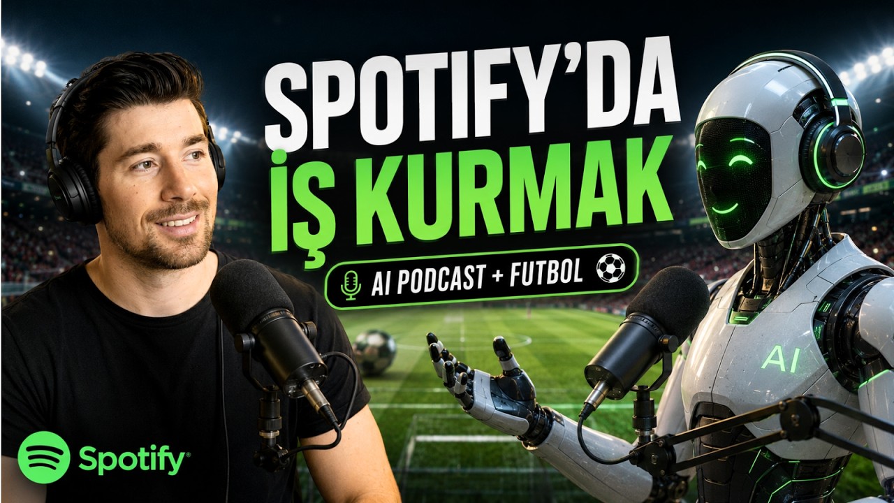YouTube post by @Umut-Aktu for Skywork AI. Caption reads: How to Build a Business on Spotify with an AI....