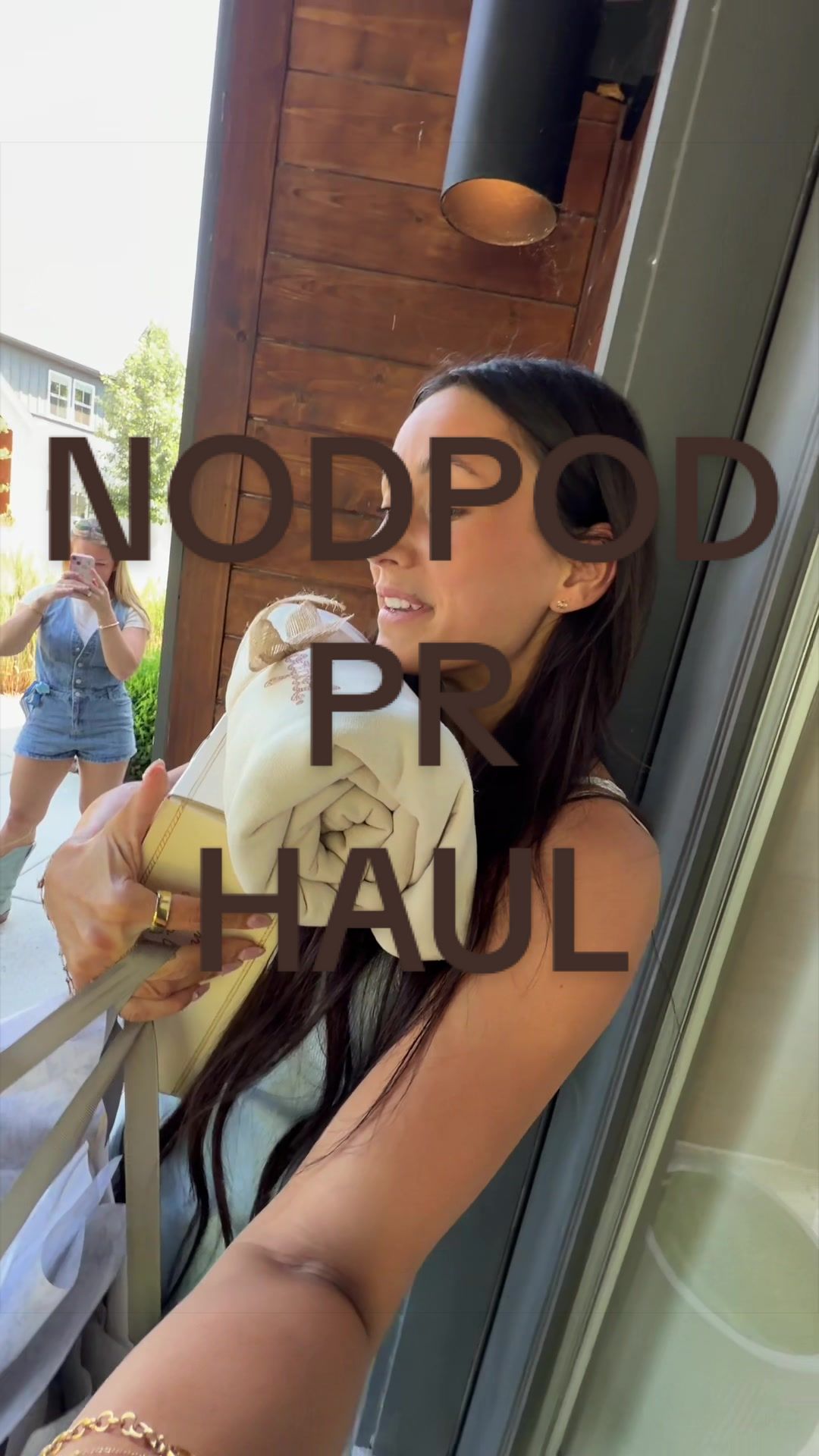 TikTok post by @zoezferg for Nodpod. Caption reads: @Nodpod come over anytime & THANK YOU!! #nodpod....