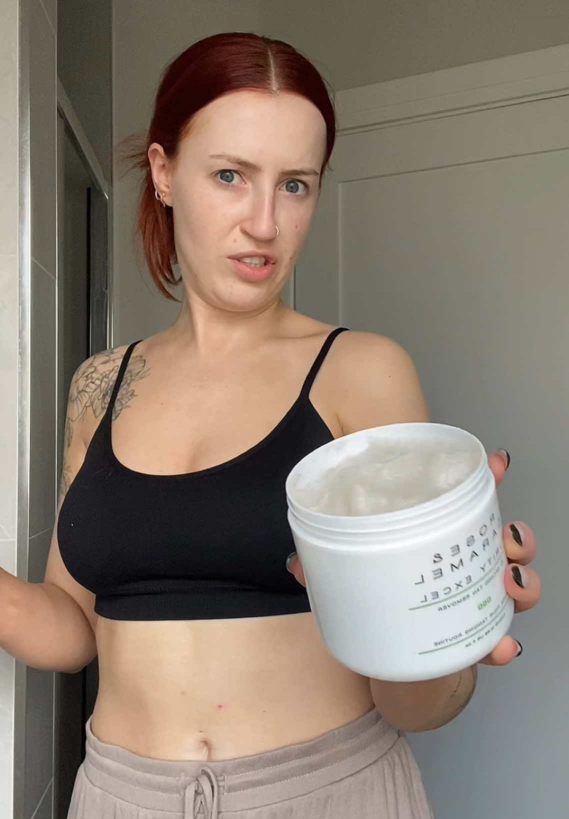 TikTok post by @keilidhmua for Rose & Caramel. Caption reads: @Rose & Caramel ily xx #faketan #remover #howto.