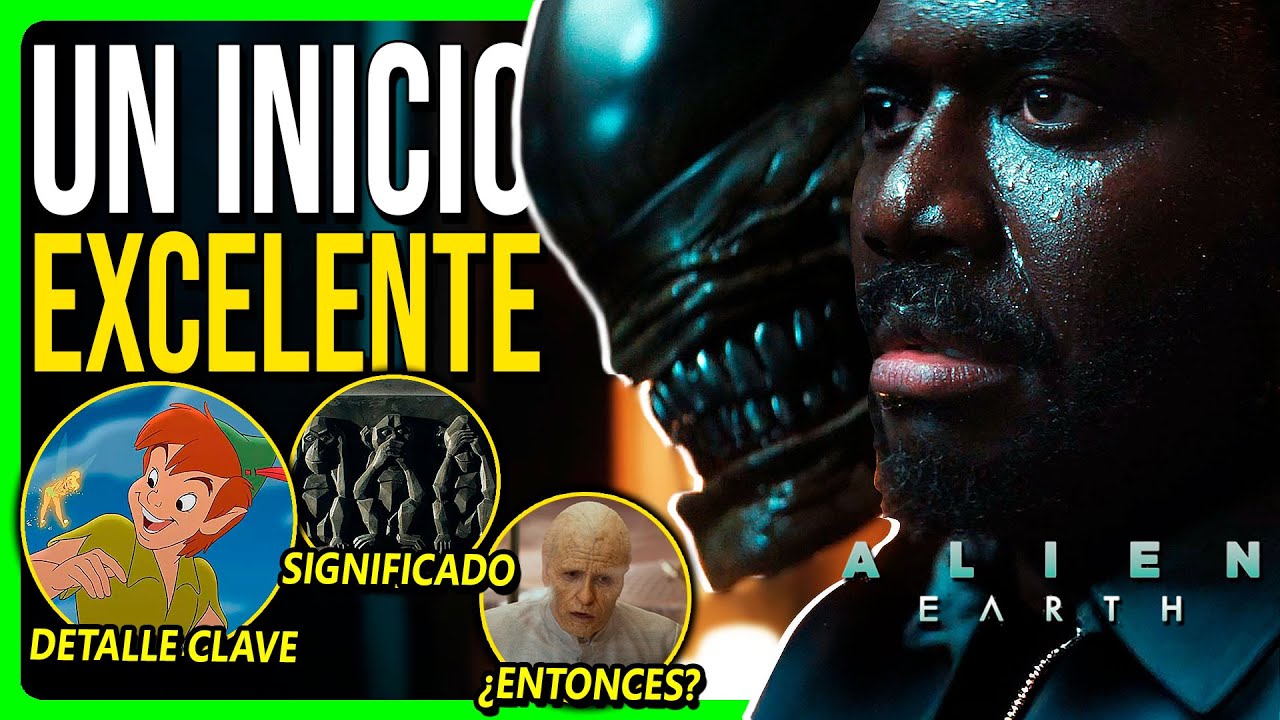 YouTube post by @MaestroCiego for Pampling. Caption reads: Alien: Earth Episodes 1 and 2 | Analysis,....