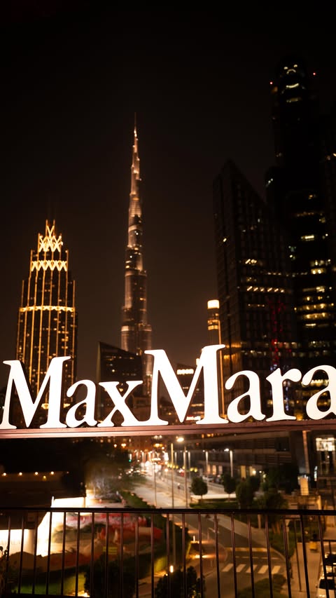 Instagram post by @sarrahabdallah for Max Mara. Caption reads: Come with me ✨into @MaxMara ‘s soft winter....