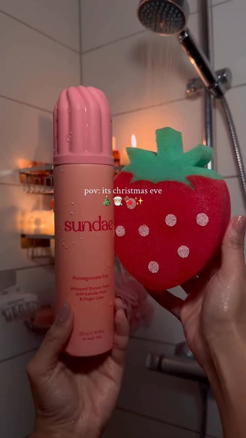 Instagram post by @nadasdaily for Nanoleaf. Caption reads: Christmas Eve self-care done right ✨🎀

using the....