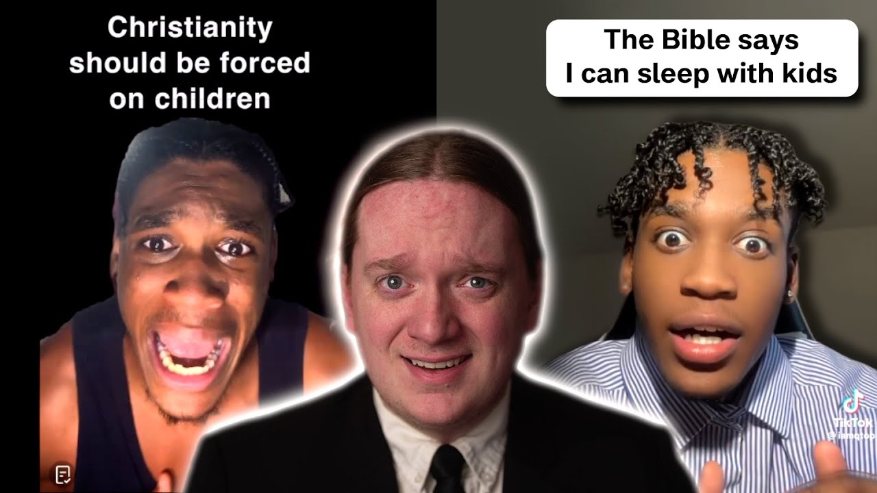 YouTube post by @RyanBeard for DeleteMe. Caption reads: TikTok's Creepiest Christian Debate Bro.