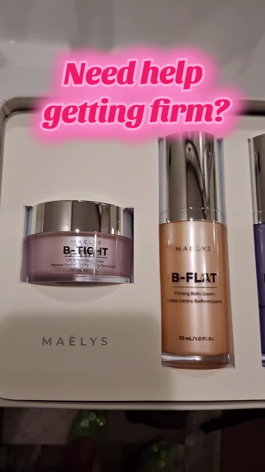 TikTok post by @lowandadavis2 for MAELYSCOSMETICS. Caption reads: @MAËLYS carry on essentials #lowandad....