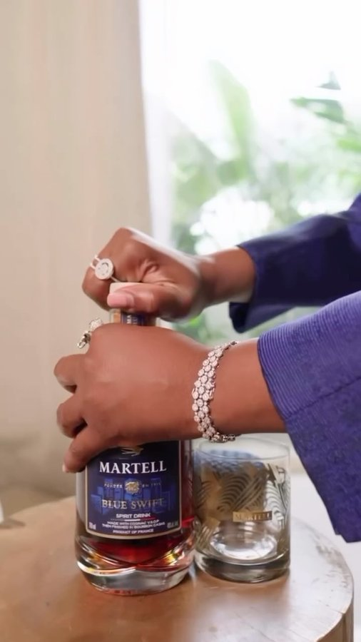 Instagram post by @tubobereni_ for Martell. Caption reads: Martell X TUBO 

@martellnigeria.