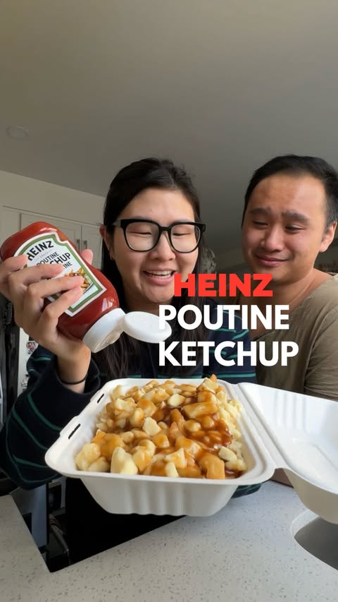 Instagram post by @bwit.bunz for Heinz. Caption reads: [...] and even if it’s poutine, it has to be....