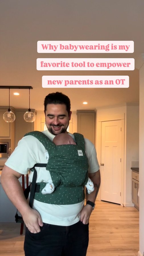 Instagram post by @thebabywearing.ot for Baby Tula. Caption reads: Babywearing can be life changing as a new....