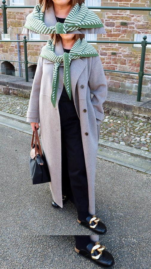 Instagram post by @gillian_loves_ for JW ANDERSON. Caption reads: Are you team wee triangle or big triangle? 🧣

I....