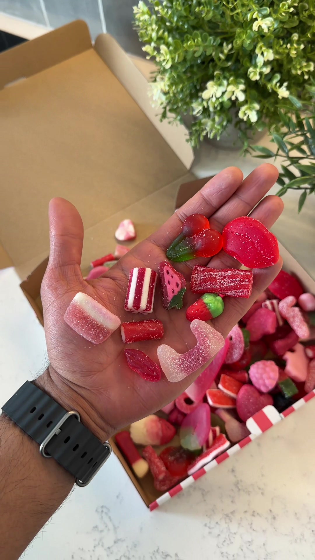 TikTok post by @jays.gems for Sugar Rush Sweeties. Caption reads: The @SugarRushSweeties Red & Blue Mix give you....